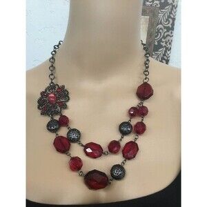 Black and Red Necklace